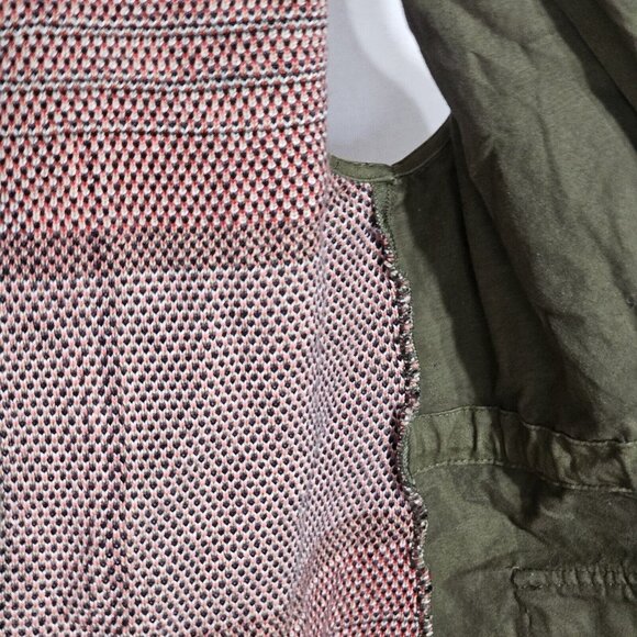 Perch By Blu-Pepper Vest Zipper Womens Aztec Pattern Olive Green Adjustable S - Picture 6 of 8